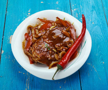 African chicken Style of Macao ,  close up