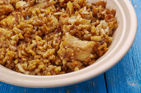 Croatian-style cuttlefish risotto, Risotto made with cuttlefish or squid ink is a traditional...