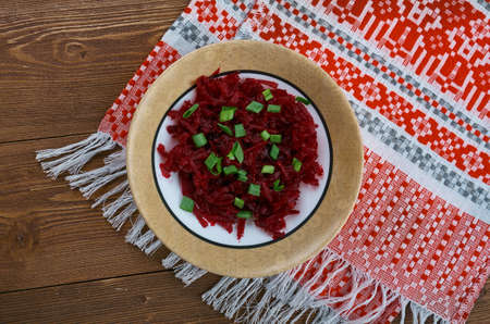 Polish Beet Salad  - Surowka z Buraczkowの写真素材