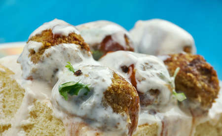 turkish ravioli - Papara,Bayat Ekmek Yemegi,Turkish Food の写真素材