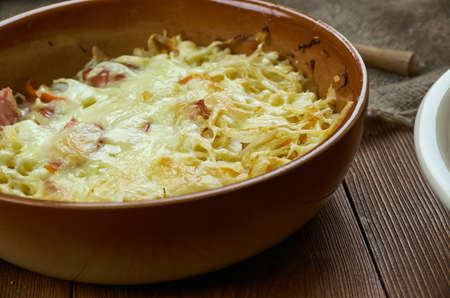 Bavarian cuisine , Traditional German Sauerkraut Casseroleの写真素材