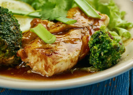 Hong Kong marinated blackcod , Indigenous to the Pacific Northwest.の写真素材
