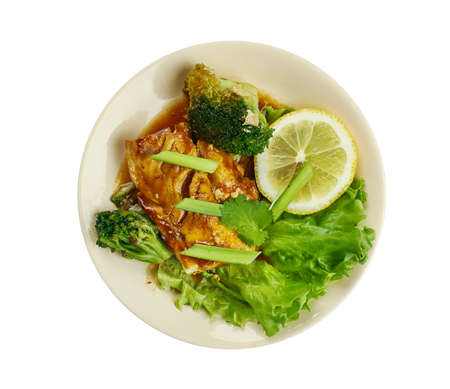 Hong Kong marinated blackcod , Indigenous to the Pacific Northwest.の写真素材