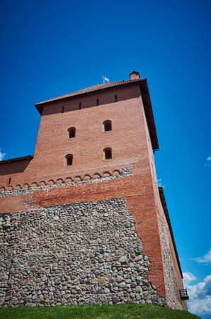 Castle in the town of Lida in Belarusのeditorial素材