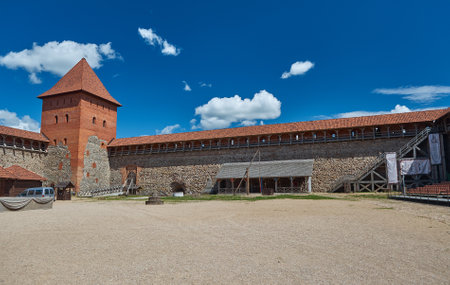 Castle in the town of Lida in Belarusのeditorial素材