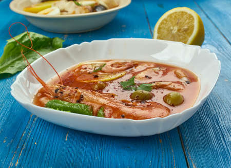 Brodetto  -  Croatian Seafood stew , similar to an Italian Brodetto or Greek Bourdeto.