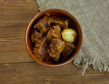 Bourbon Butter Venison Steak close upの写真素材