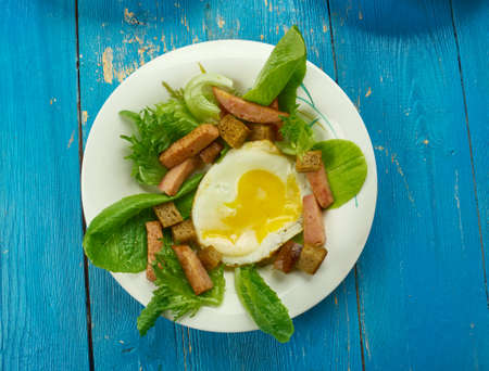 Salade Lyonnais - France including salade close up