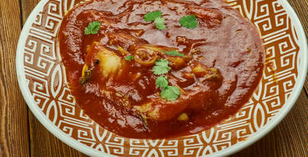 Village Style Fish Curry Chepala Pulusu, Indian cuisineの写真素材