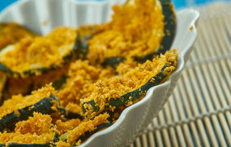 Easy Oven-Baked  Parmesan Basil Zucchini Chipsの写真素材