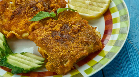 Kerala Style Fish Fry - (meen varuthathu, close up