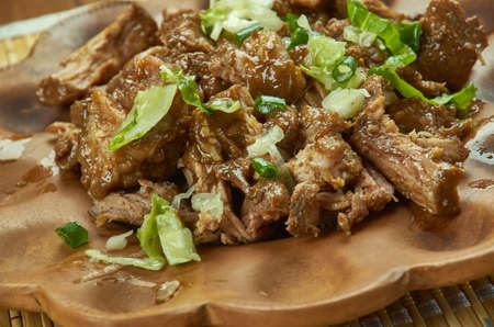 Carnitas - Mexican Slow Cooker Pulled Pork,  Pork Carnitasの写真素材