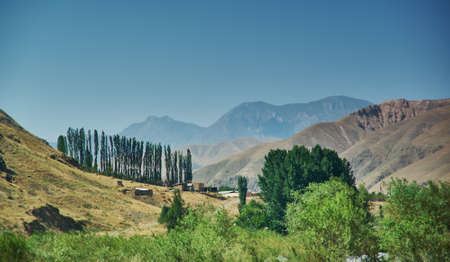 Rver valleys Gulcha  , Pamir Highway, Kyrgyzstan, Central Asia