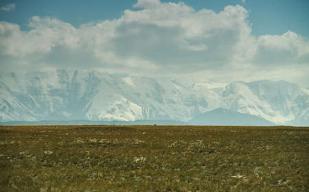 Alay Valley of Osh Region, Kyrgyzstan,  Pamir mountains in Kyrgyzstan