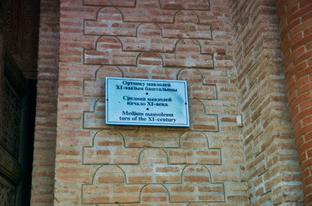 Uzgen - town in Osh Region, Kyrgyzstan. Jul 31, 2018のeditorial素材