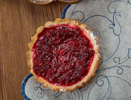 Karelian pasty karjalanpiiraat,, Finnish cuisine, Traditional assorted dishes, Top view.の写真素材