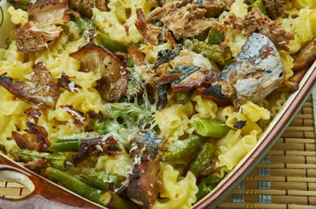 Homemade Chicken, Mushroom and Green Bean Casseroleの写真素材