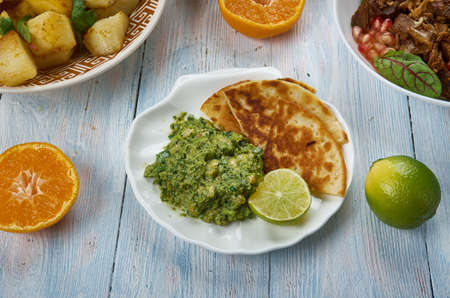 Shatta, Middle Eastern Hot Sauce, Middle Eastern cuisine Levant, Traditional assorted dishes, Top...