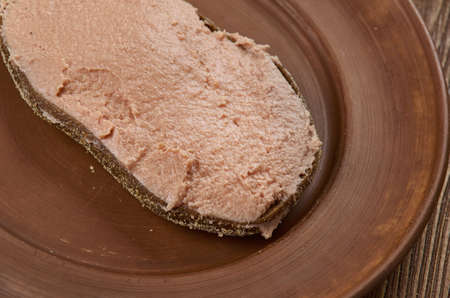 Fleskepolse - Norwegian meat dish used for bread, entirely from pork.,  close up