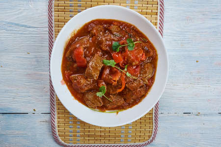 Chilindron, Spanish Red Pepper Stew ,  originates in Aragon, a part of central Spain.の写真素材