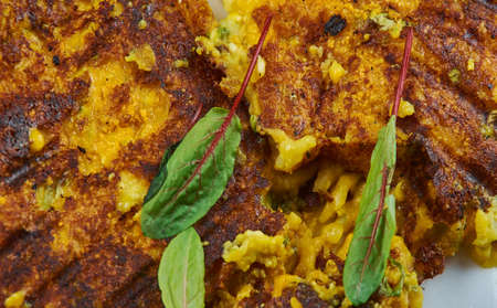 Paneer and Spinach Bites , Healthy snacks with Paneer の写真素材