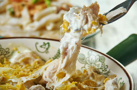 Creamy Chicken Ritz Casserole, creamy chunks of chicken .の写真素材