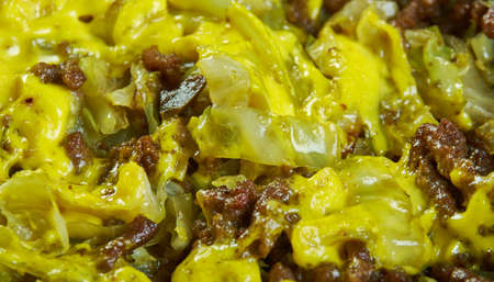 Cabbage Roll Casserole, ayered with all of the delicious flavors of cabbage /の写真素材