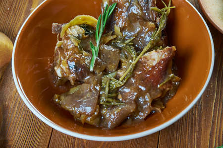 Braised Rabbit with Belgian Ale,Slow Cooked Belgian Beer Rabbit Stew ,  national  cuisine,...