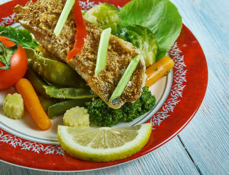 Baked massaman snapper, delicious baked curried fish.