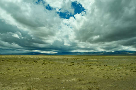 Mountain plateau in the area Zavkhan River,  river in the Govi-Altai Mongolia