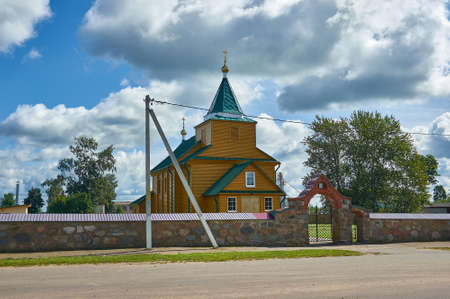 Holy Trinity Church, belarus, Myadzyel district, Knyagininの写真素材