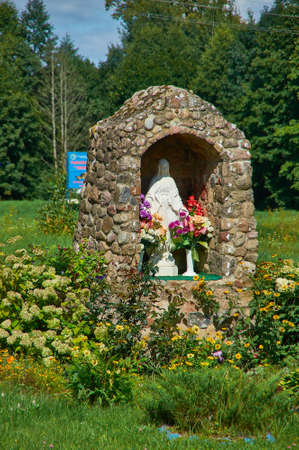 Church Virgin Mary of Continuous Help, belarus, Myadzyel district, Shemetovo, belarus, Myadzyel districtの写真素材