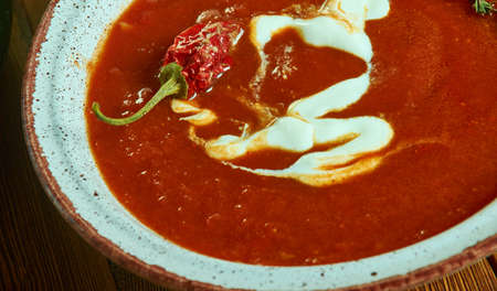 Dutch tomato soup, different foods from the Netherlands.