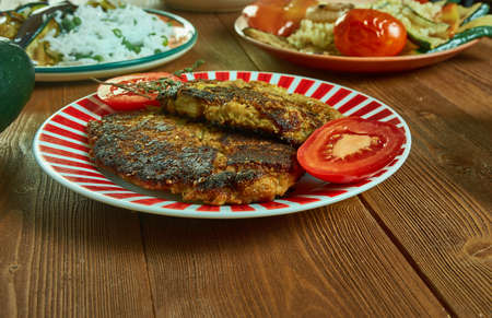 Bhajani Thalipeeth, multi-grain pancake , popular snack from Maharashtra.の写真素材
