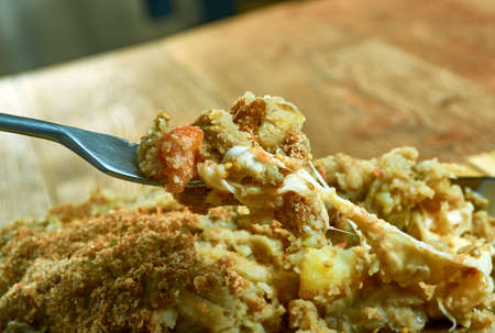 Polpettone di melanzane - Neapolitan Eggplant Meatballs, close upの写真素材