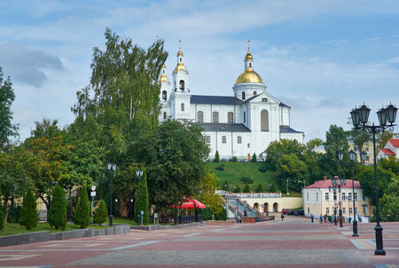 Vitebsk, Belarus, Holy Assumption Cathedral on the Assumption Hill.  August 8, 2019