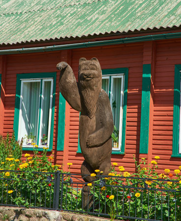 Lyntupy village, Myadel district, Belarus. August 16, 2019のeditorial素材