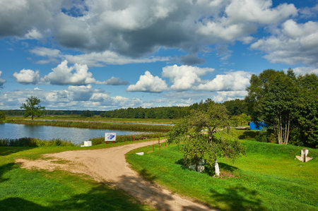 Fish Farm, Myadzyel district, Belarus  August 15, 2019のeditorial素材