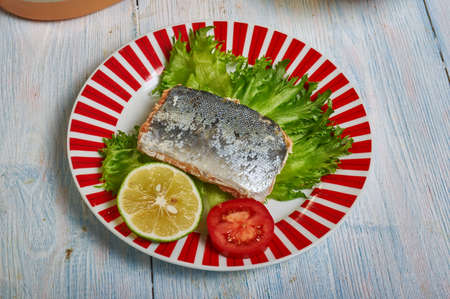 Trout Orleans,  Creole cuisine close up
