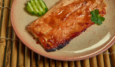 Cajun Brown Sugar Salmon, Mix some dark brown sugar and some Cajun seasoning.
