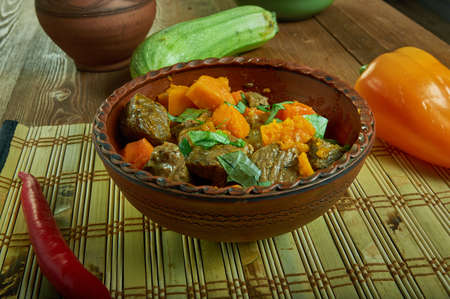 Carne Guisada - Caribbean Beef Stew, popular throughout Latin America, especially in Puerto Rico and the Dominican Republicの写真素材