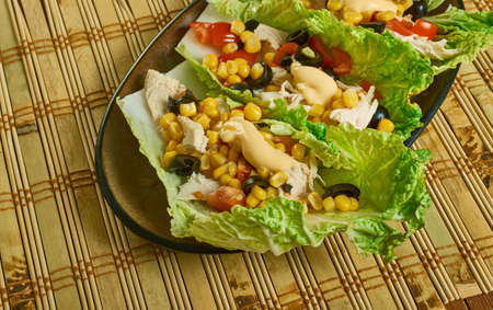 Turkey Taco Lettuce Wraps  our favorite Paleoの写真素材