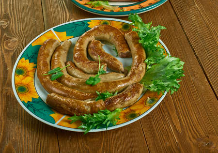 Salsiccia cruda  - spiced pork cruda made in Northern Italy.Italian cuisine