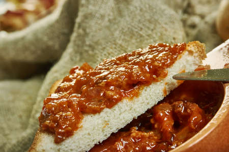 Bourbon Bacon Jam,  sweet and salty spread that really brings home the bacon.