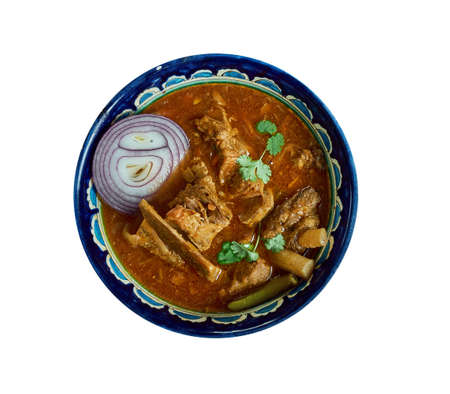 Nihari Ghost,  stew of slow-cooked meat mainly shank meat of beef or lamb and mutton ,Awadhi...