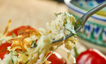 Provencal  Barley Gratin with Roasted Cherry Tomatoes