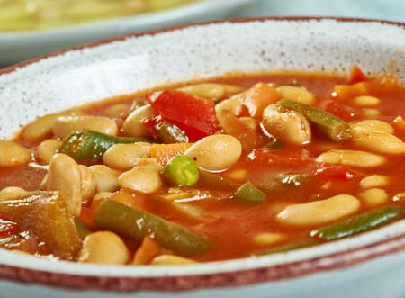 Bob v garne - Bean  Guvech typical Bulgarian food 