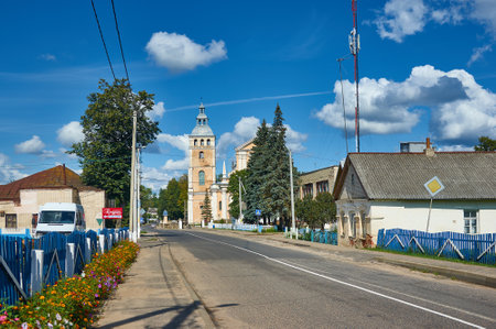 Svir village, Myadel district, Belarus August 16, 2019のeditorial素材