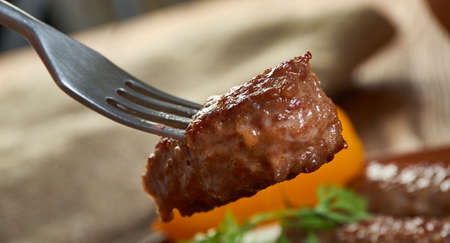Bulgarian Kebapchetta - small sausages made of pork or beef.