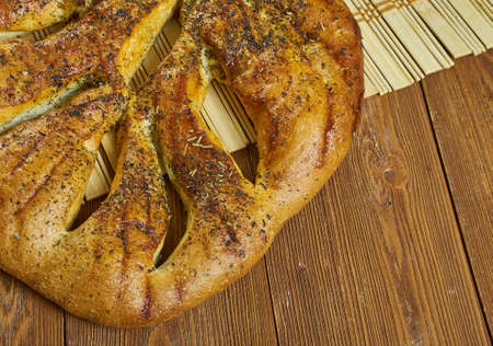 Focaccia siciliana - Italian bread, sicilian flatbread